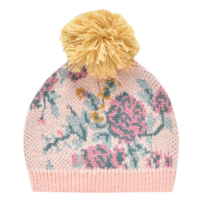 Jacquard Alaska hat | Pale pink