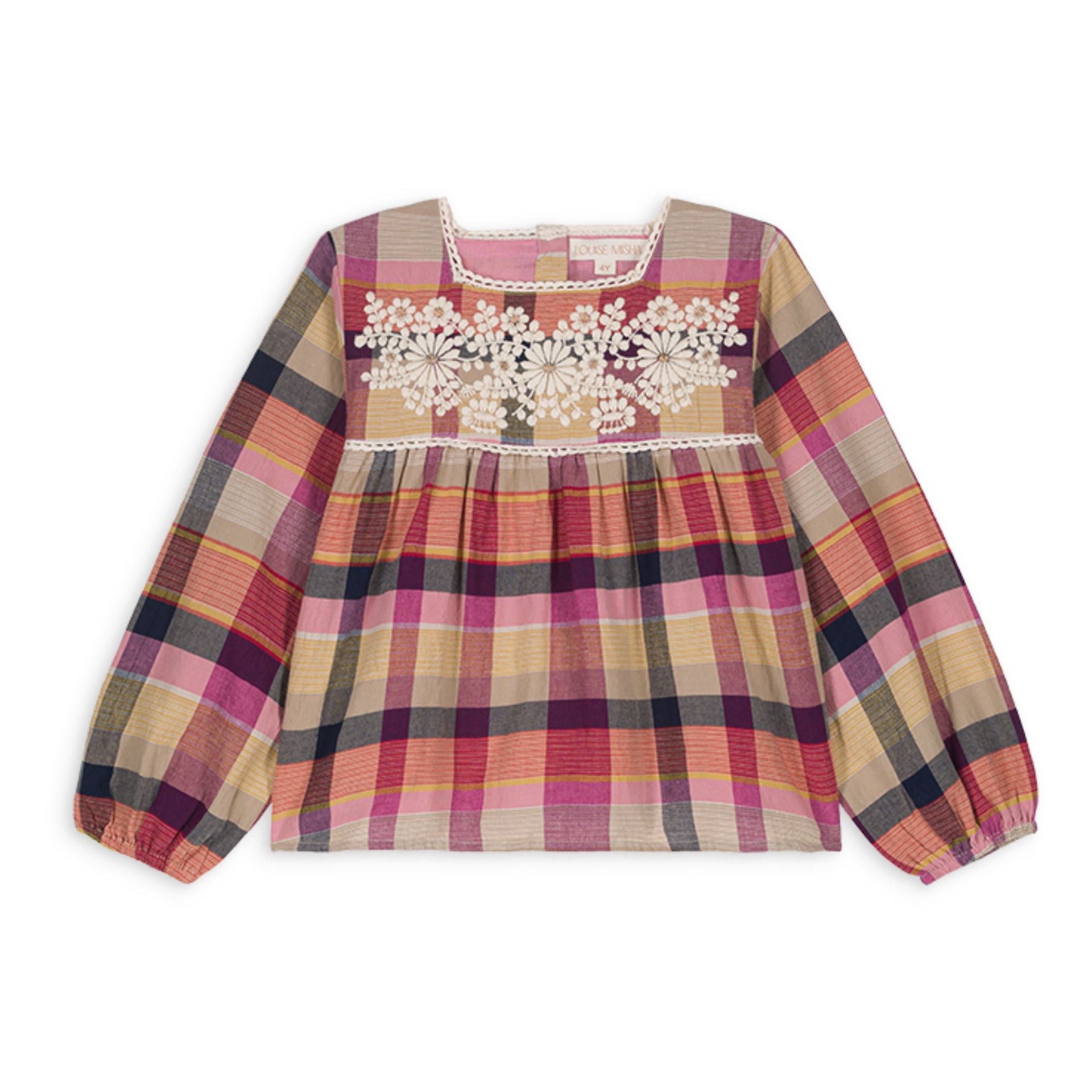 Carmila Checked Blouse | Pink