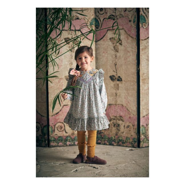 Patchworkkleid Lara | Hellblau
