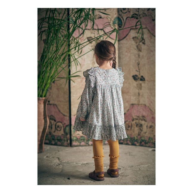 Patchworkkleid Lara | Hellblau