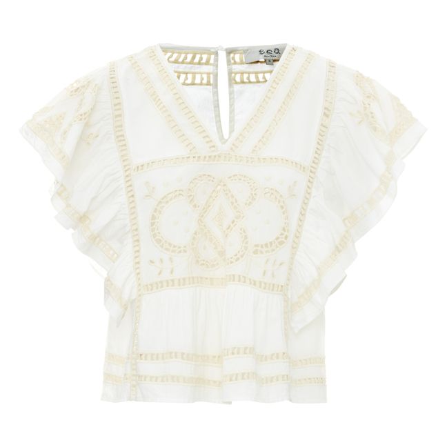 Top Blaire Flutter | Blanc