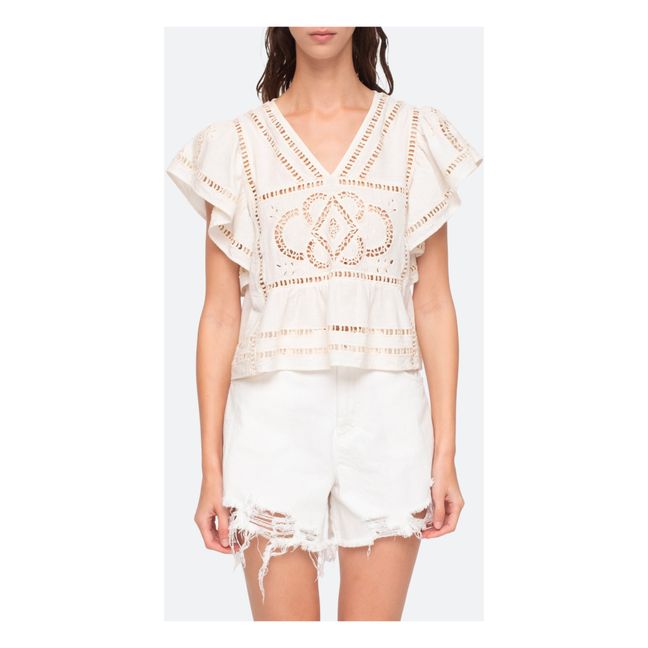 Top Blaire Flutter | Blanc