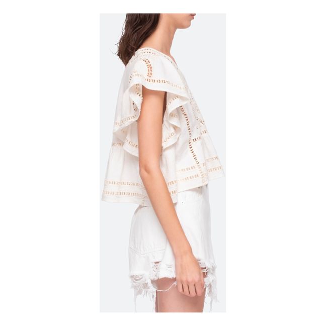 Top Blaire Flutter | Blanc