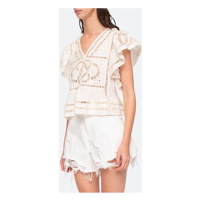 Top Blaire Flutter | Blanc