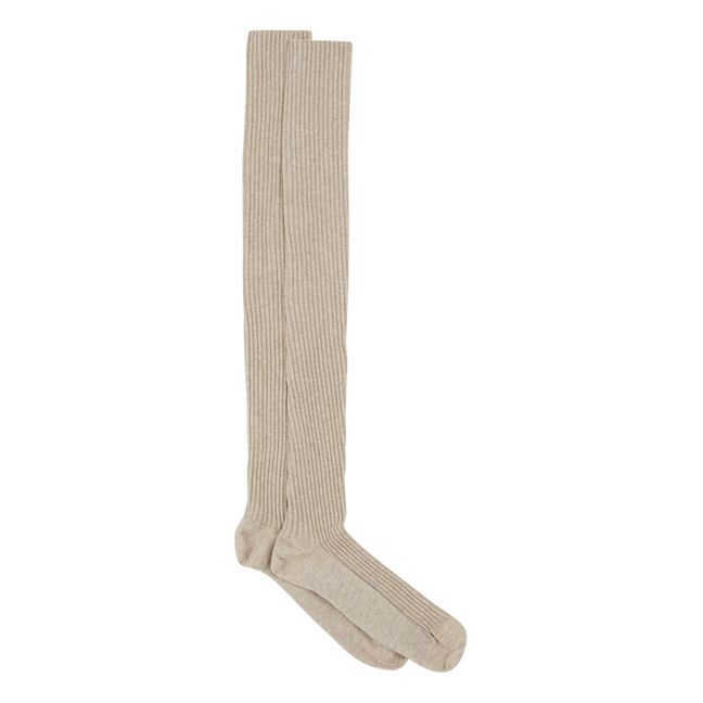 Chaussettes Hautes Kok | Beige Nude