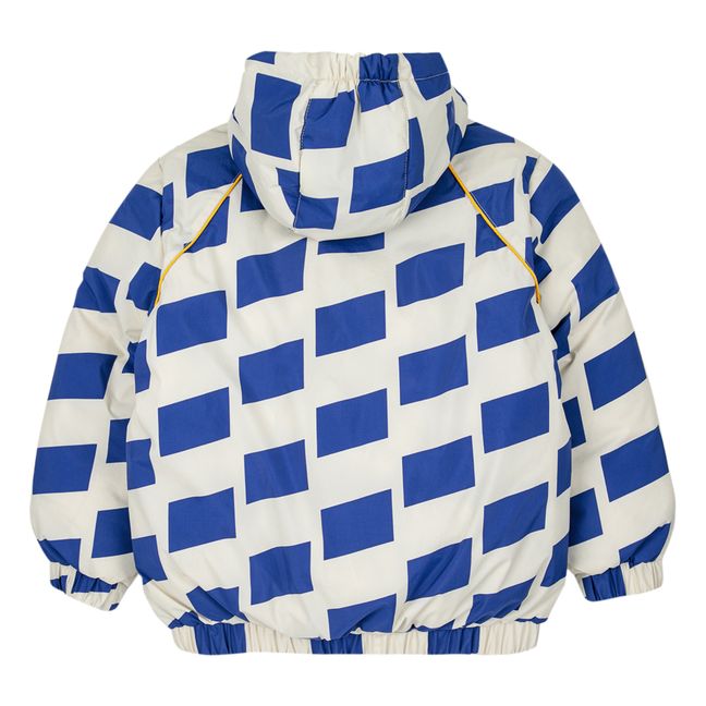 Carreaux down jacket | Ecru