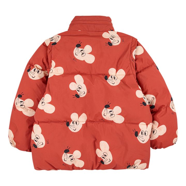 Bobo Choses Mouse Removable Sleeve Down Jacket Red Smallable