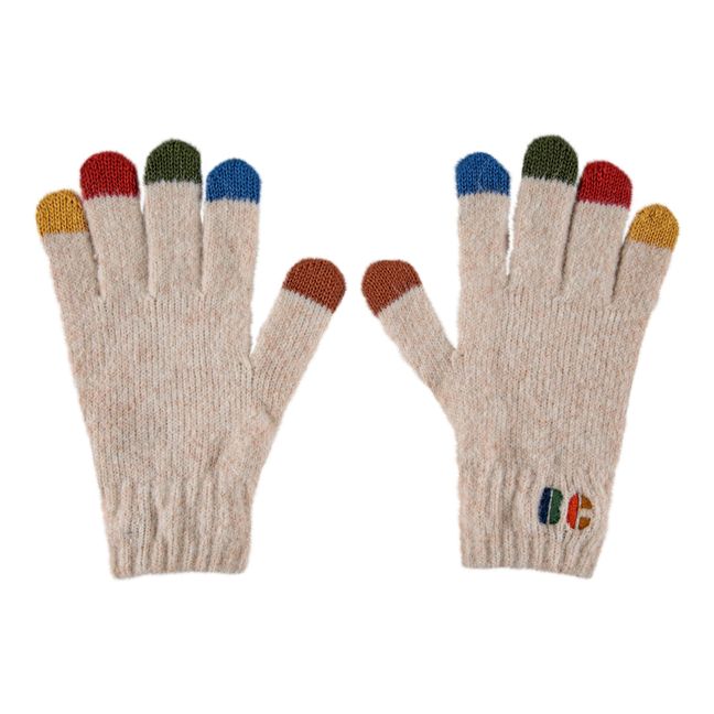Gants Colorblock | Ecru