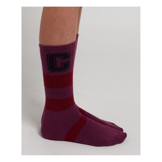 Striped BC Socks | Red