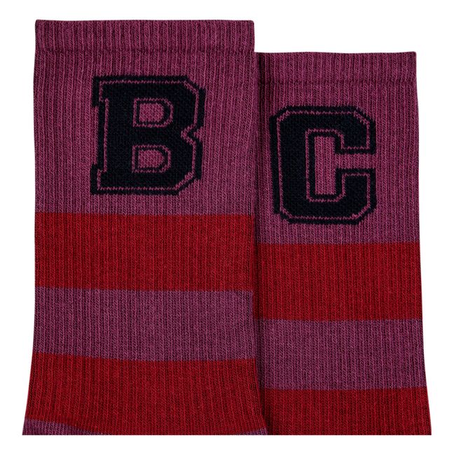Striped BC Socks | Red