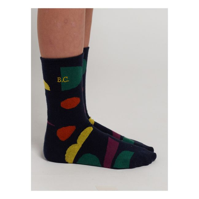 Colorblock socks | Midnight blue