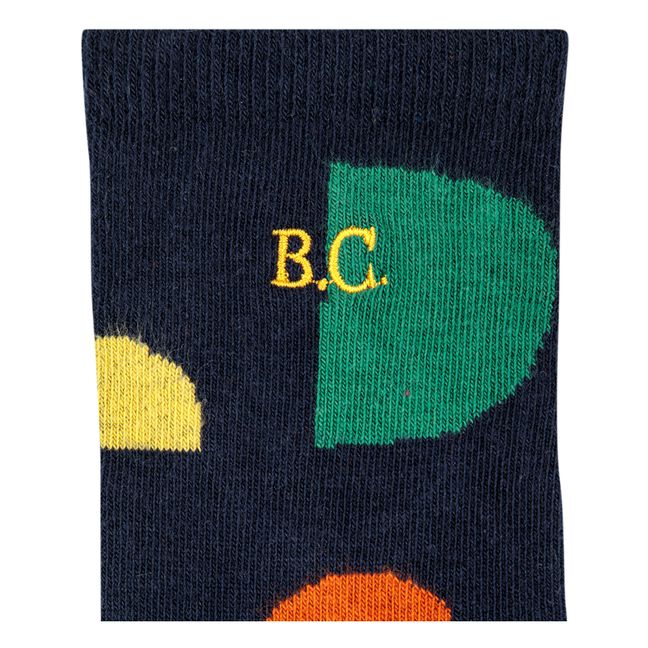 Colorblock socks | Midnight blue