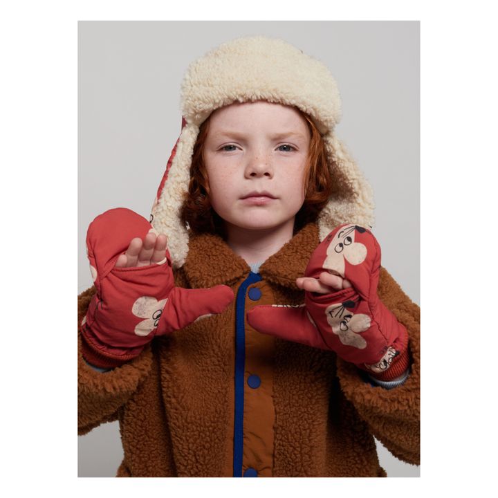 Bonnet d'hiver Teddy tout-en-un crème, Enfant unisexe, Bonnet écharpe  gant