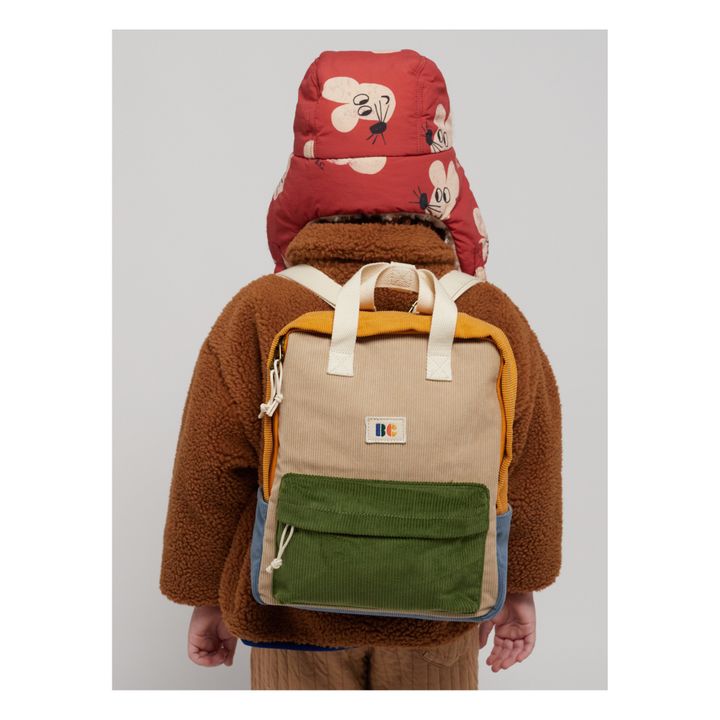 Bobo Choses Mochila de terciopelo Beige Smallable