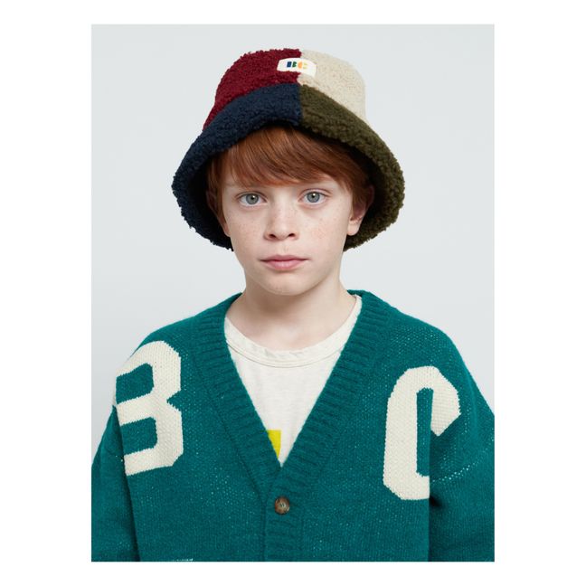 Chapeau Façon Fourrure Colorblock | Ecru