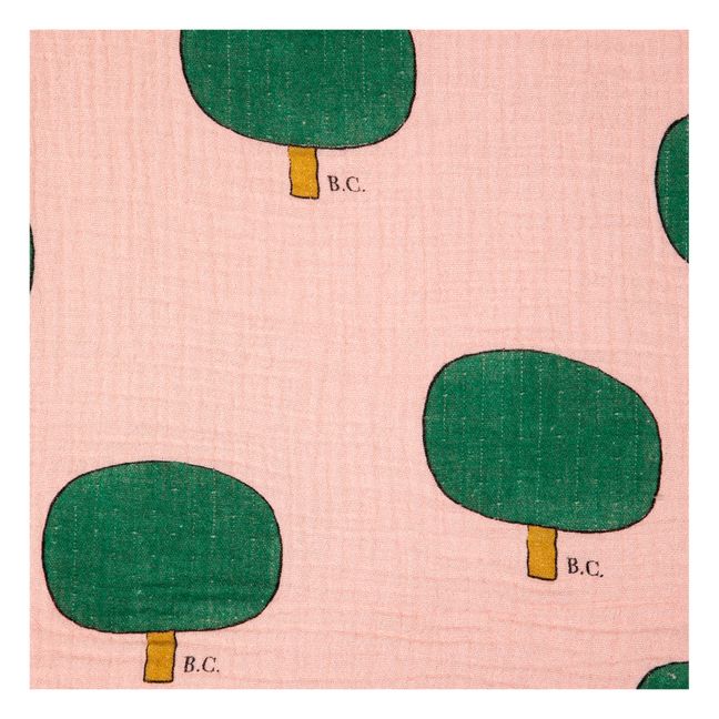 Lange Gaze de Coton Bio Arbres | Rose pâle
