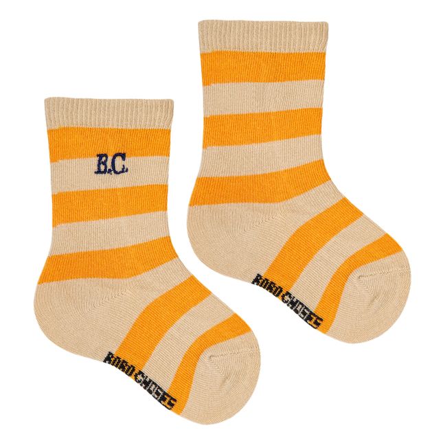 Striped Socks | Orange