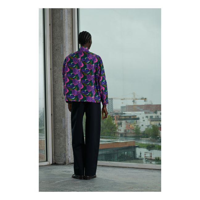 Seidenbluse | Violett