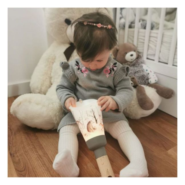 Lampe nomade enfant Forêt enchantée  | Taupe brown