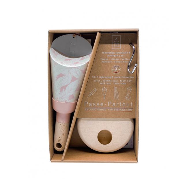 Lampe nomade enfant Plumes | Powder pink