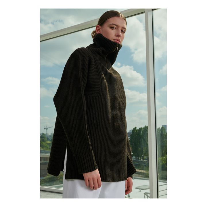 Jersey de lana Visby | Marrón- Imagen del producto n°3