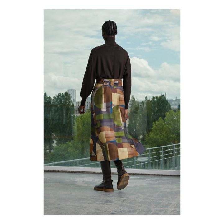 Versailles silk skirt | Marrón- Imagen del producto n°2