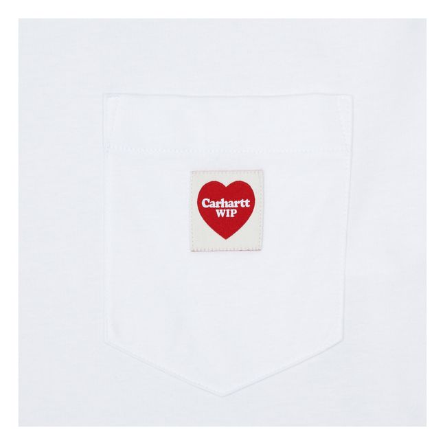 T-Shirt Pocket Baumwolle | Weiß