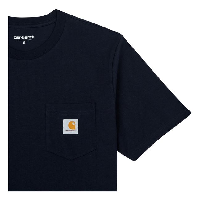T-Shirt Pocket Baumwolle | Nachtblau