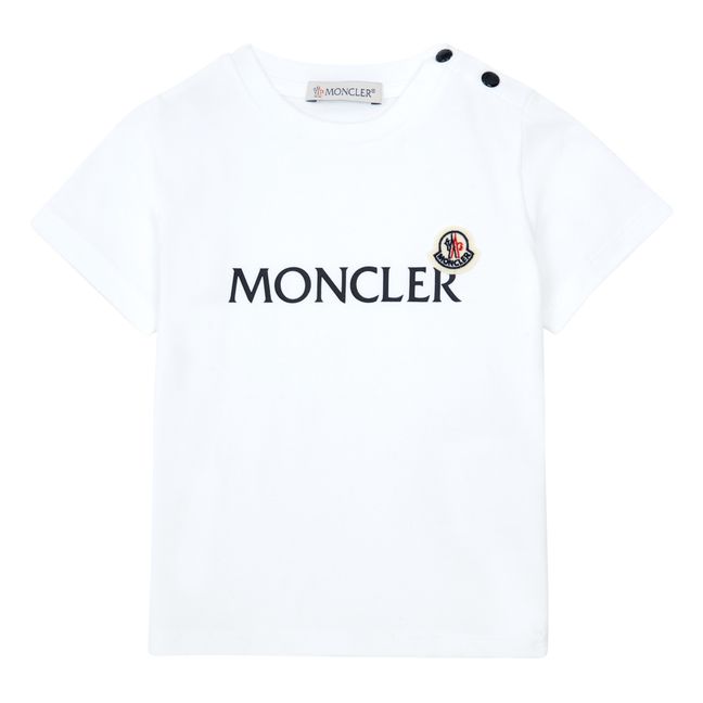 T-shirt Boutons Logo | Blanc