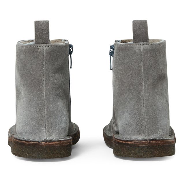 Boots Fourrées Zip | Gris