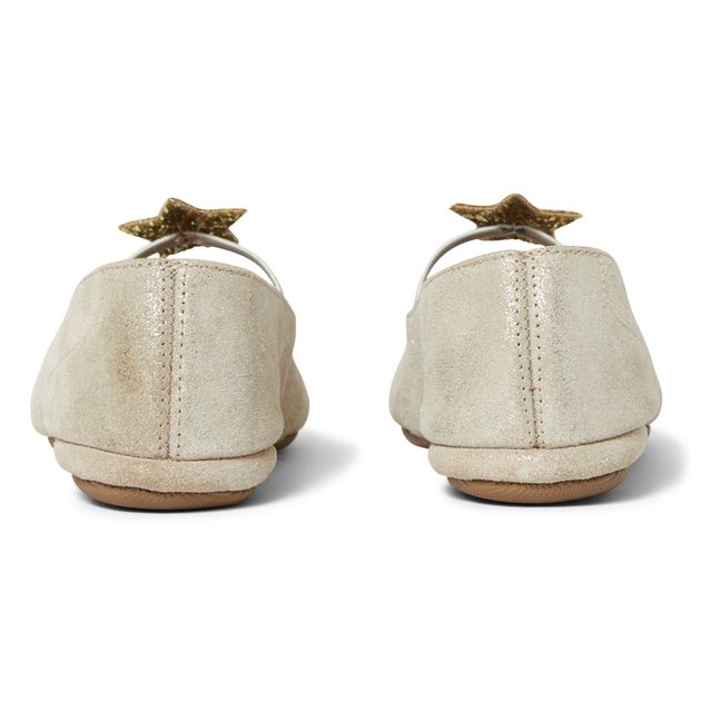 Chaussons Ballerines Elastique Etoile | Beige