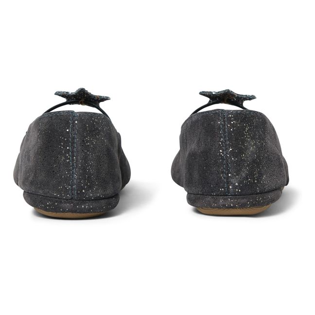 Chaussons Ballerines Elastique Etoile | Gris anthracite