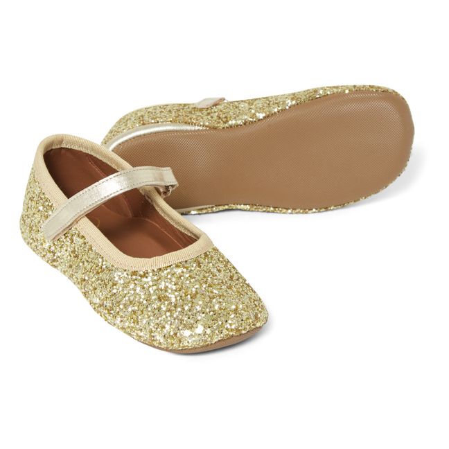 Chaussons Ballerines Scratch | Doré