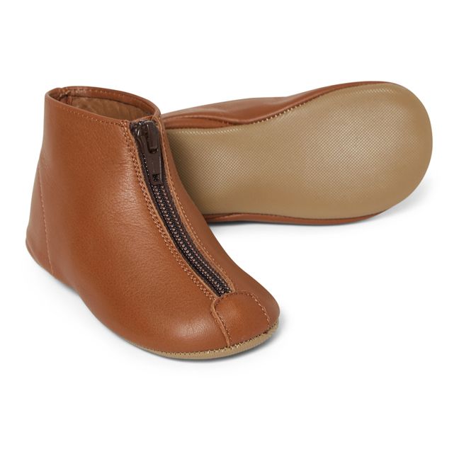 Zip-up Boots | Brown