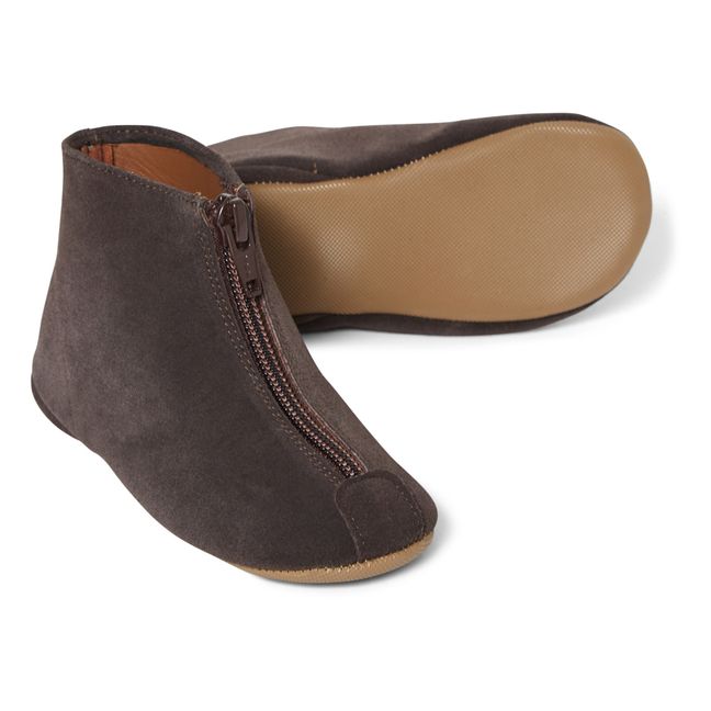 Zip-up Boots | Brown