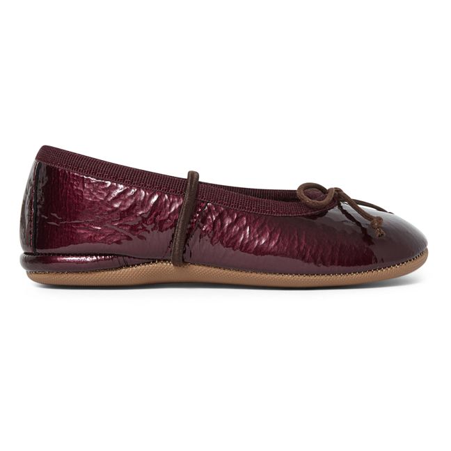 Chaussons Ballerines Nœud Elastique | Rouge