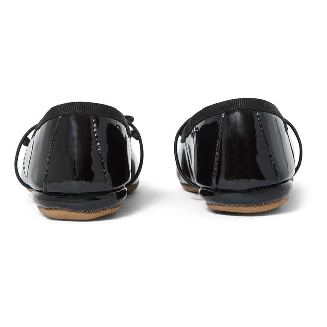 Chaussons Ballerines Nœud Elastique | Noir