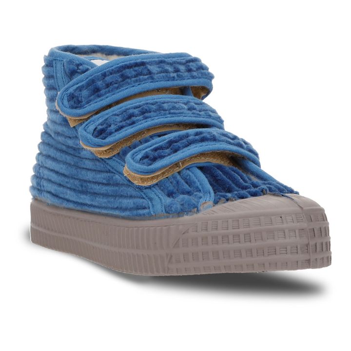 Sneakers de terciopelo de pana Star | Azul- Imagen del producto n°1