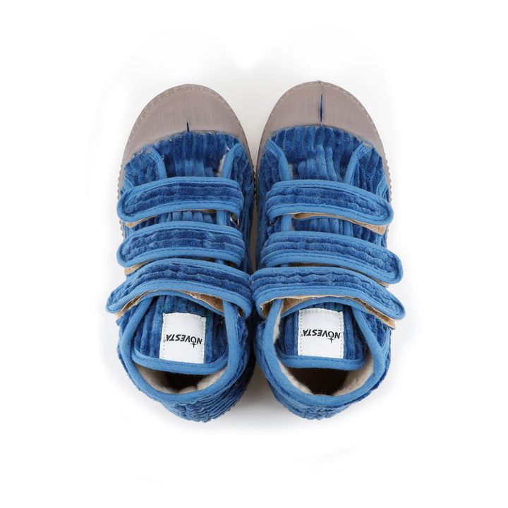 Sneakers Star in velluto a coste con graffio | Blu- Immagine del prodotto n°2