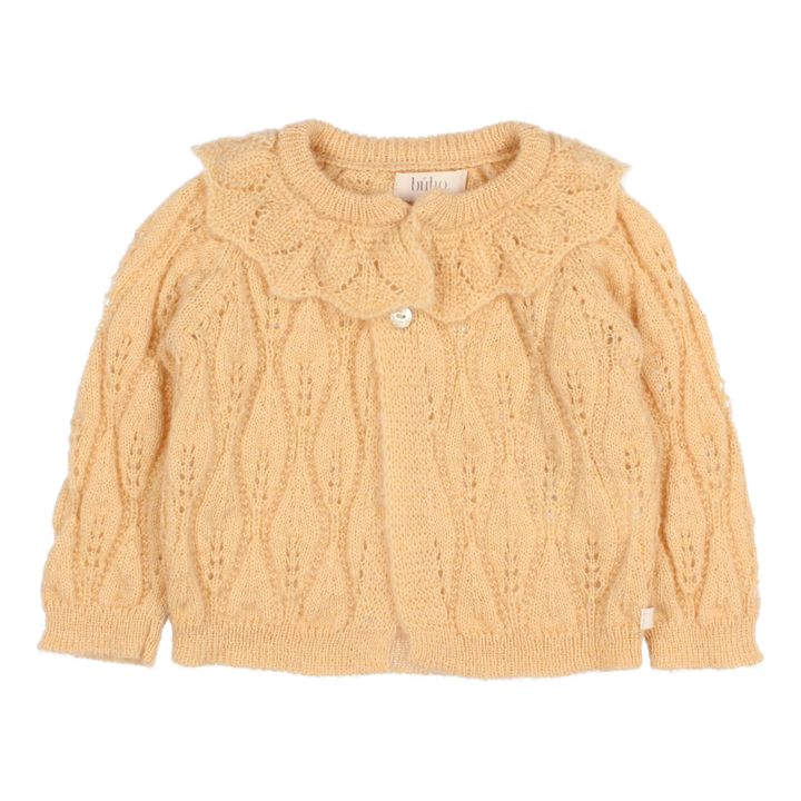 Búho - Cardigan Ajouré Col Volants Boho - Vanilla | Smallable