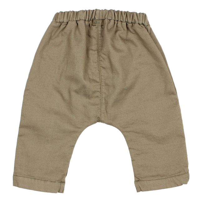 Sarouel Molleton | Vert kaki