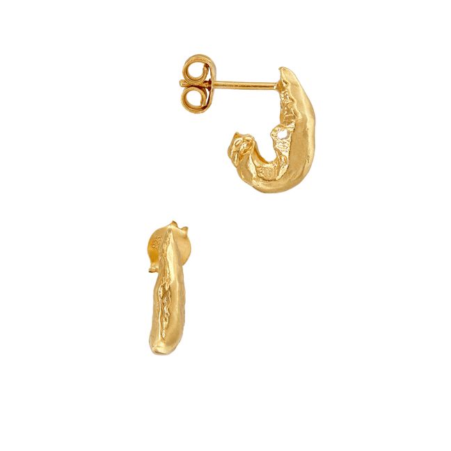 The Mini Gilded Crustacean Earrings | Gold