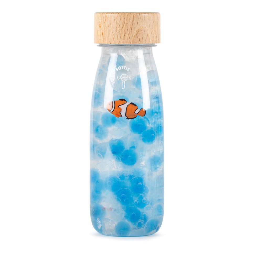 Petit Boum - Bottiglia sensoriale Pesce - Blu