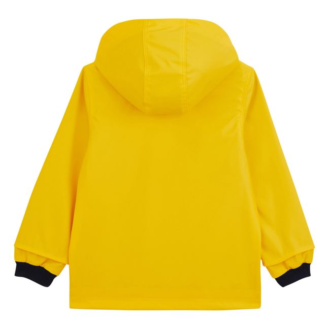 Organic cotton lined raincoat | Yellow