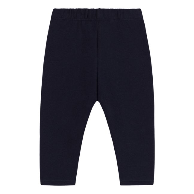 Pantalon en Molleton Uni | Bleu marine