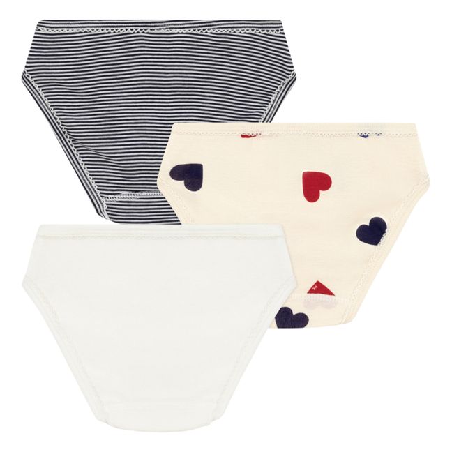 Set of 3 knitted knickers | Ecru