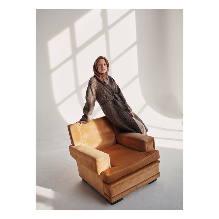 Marta Wool Coat - Women's collection  | Chocolate- Product image n°3