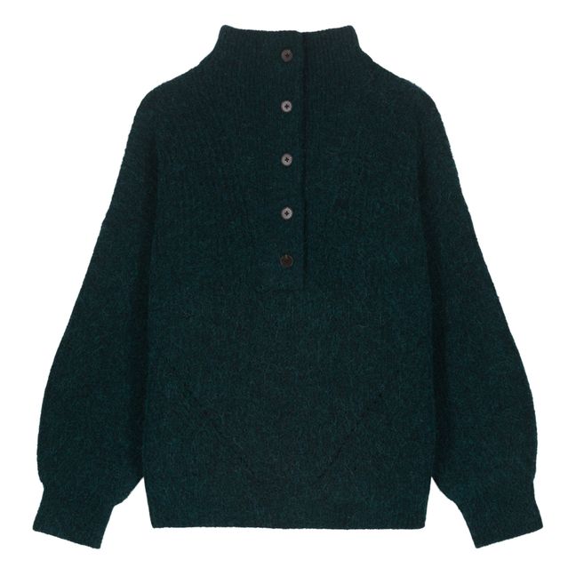 Jersey de alpaca y lana Lisanna - Colección Mujer  | Verde Abeto