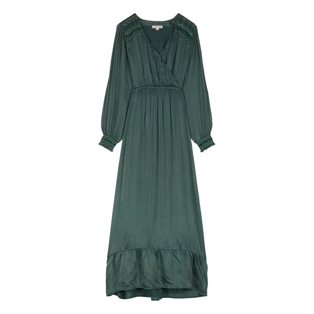Kleid Kadija - Frauenkollektion  | Smaragdgrün