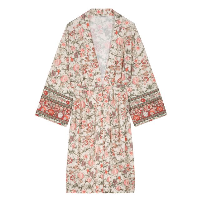 Kimono Polyester Recyclé Yoki - Collection Femme  | Ecru